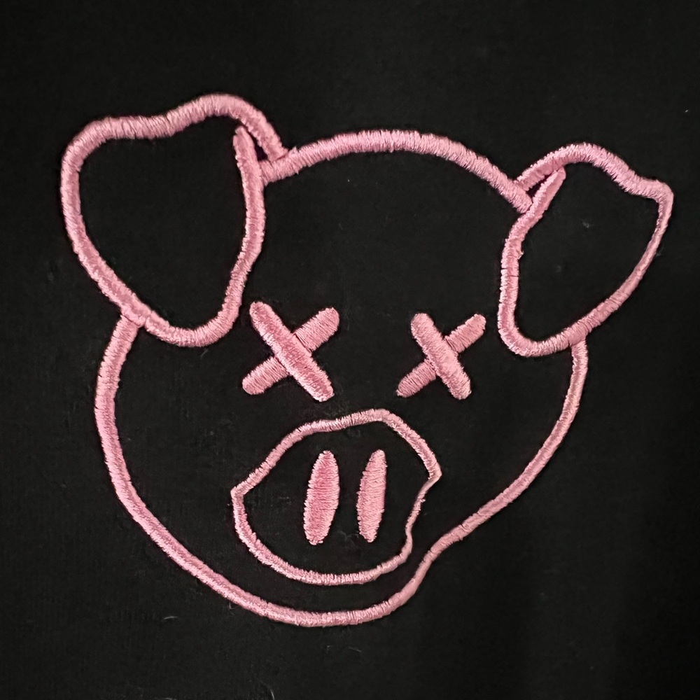 Shane Dawson Embroidered Logo Black Pink Sweater - Size SMALL - Picture 2 of 4